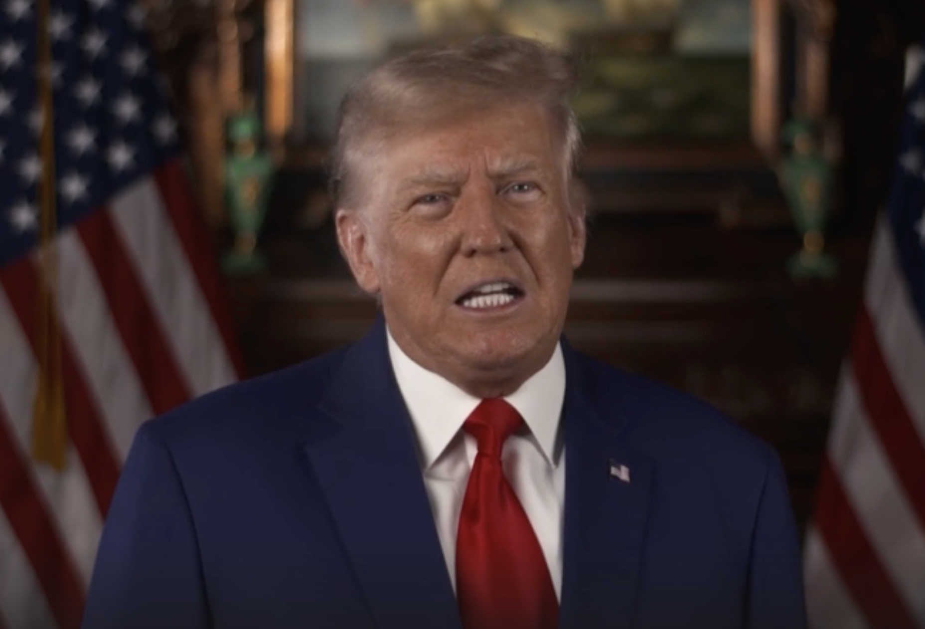 Trump Gives Speech