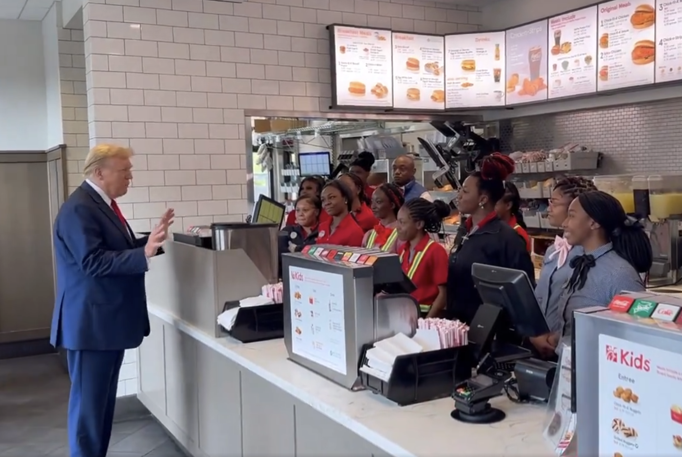 Trump at Chick-Fil-A