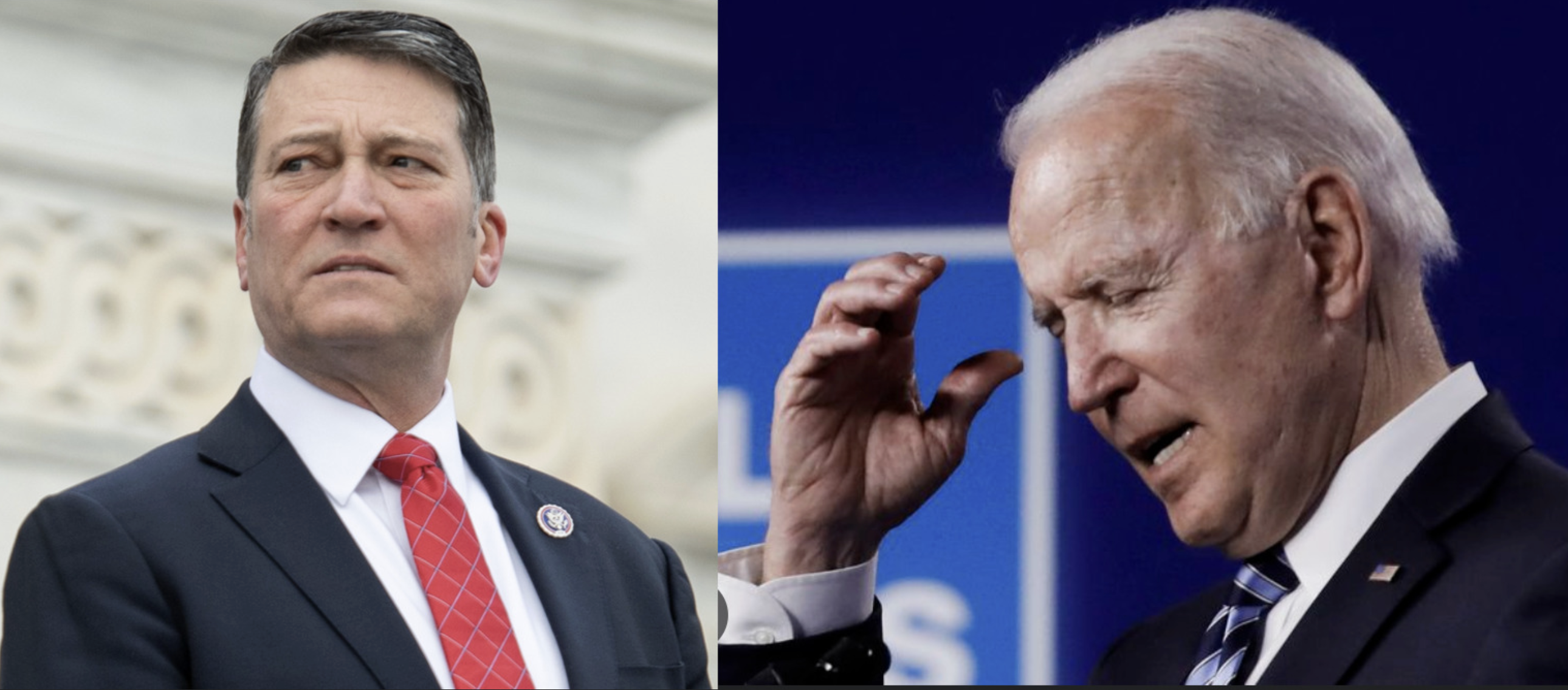 Ronny Jackson and Joe Biden