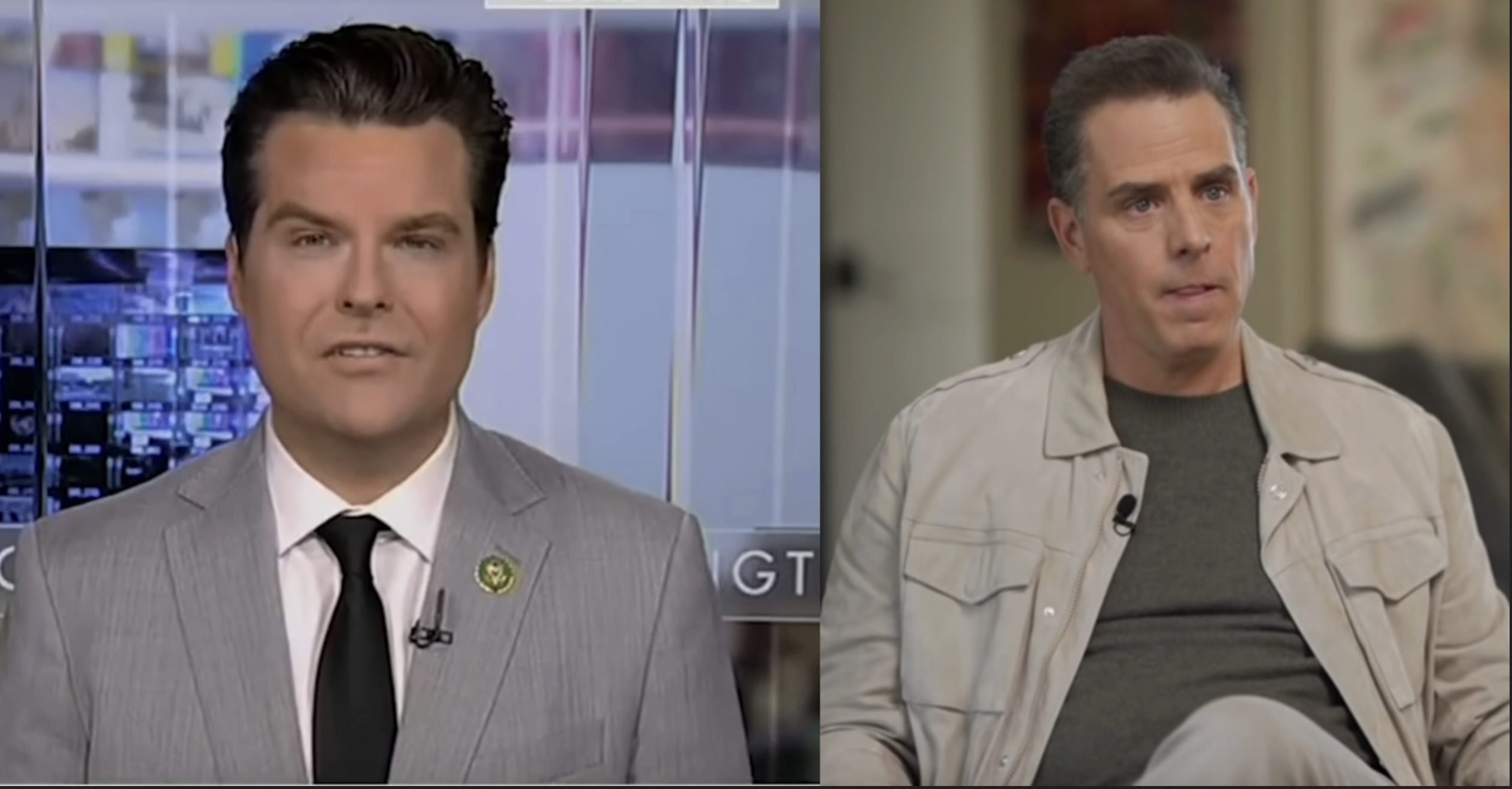 Matt Gaetz and Hunter Biden