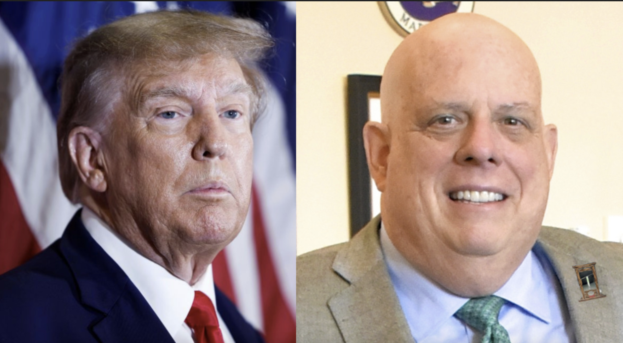 Donald Trump and Larry Hogan